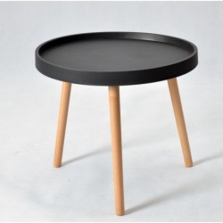 Mesa ANNIA ( M ), baja, madera, polipropileno negro 2