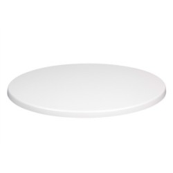 Tablero de mesa Werzalit SM, BLANCO 01, 70 cms de diámetro*.