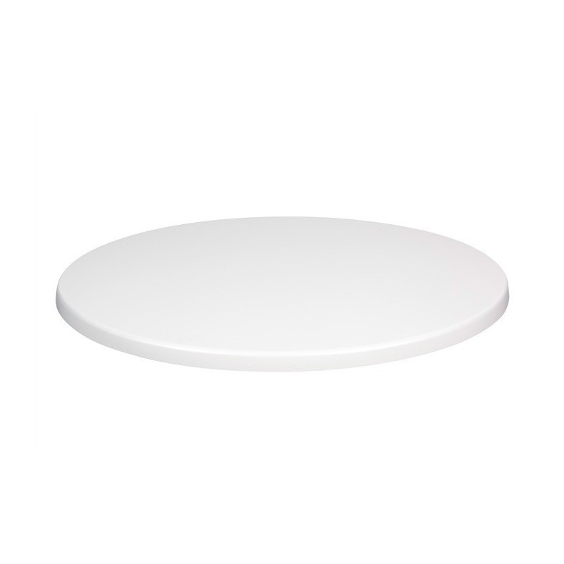 Tablero de mesa Werzalit SM, BLANCO 01, 70 cms de diámetro*.