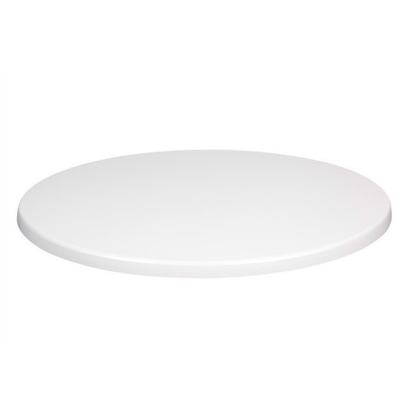 Tablero de mesa Werzalit SM, BLANCO 01, 70 cms de diámetro*.