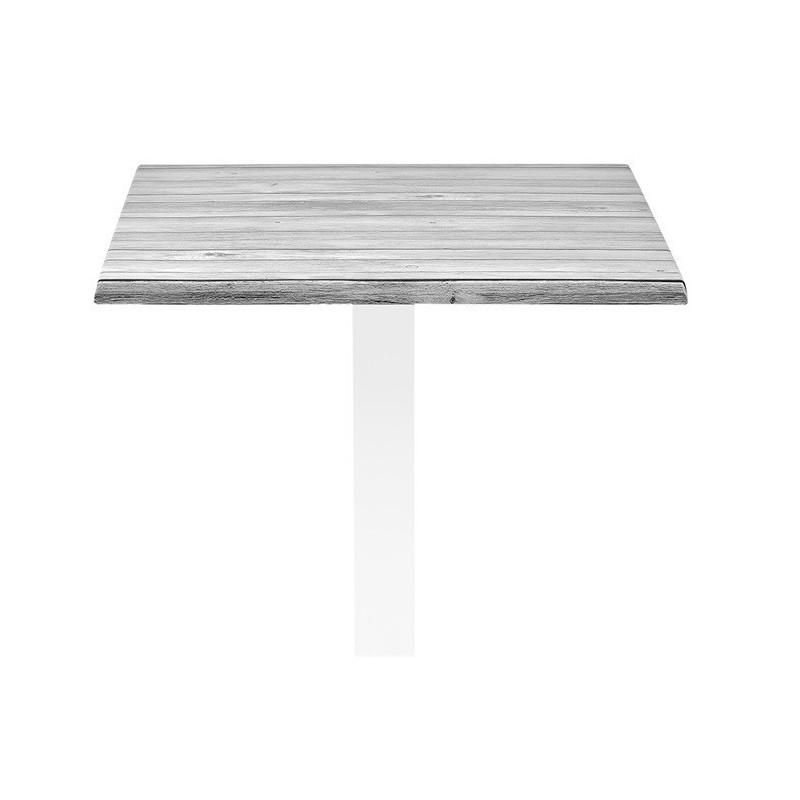 Tablero de mesa Werzalit Alemania, ANTIQUE WHITE 202, 80 x 80 cms*
