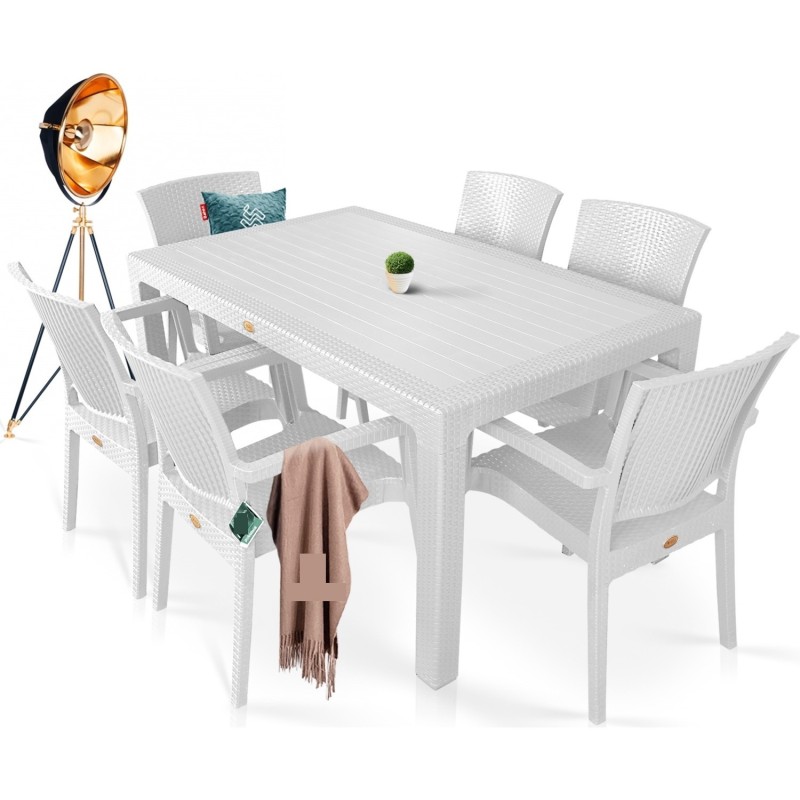Sillón LIDO, apilable, polipropileno blanco