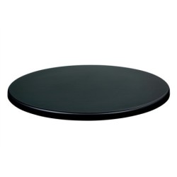 Tablero de mesa Werzalit SM, NEGRO 55, 60 cms de diámetro*.