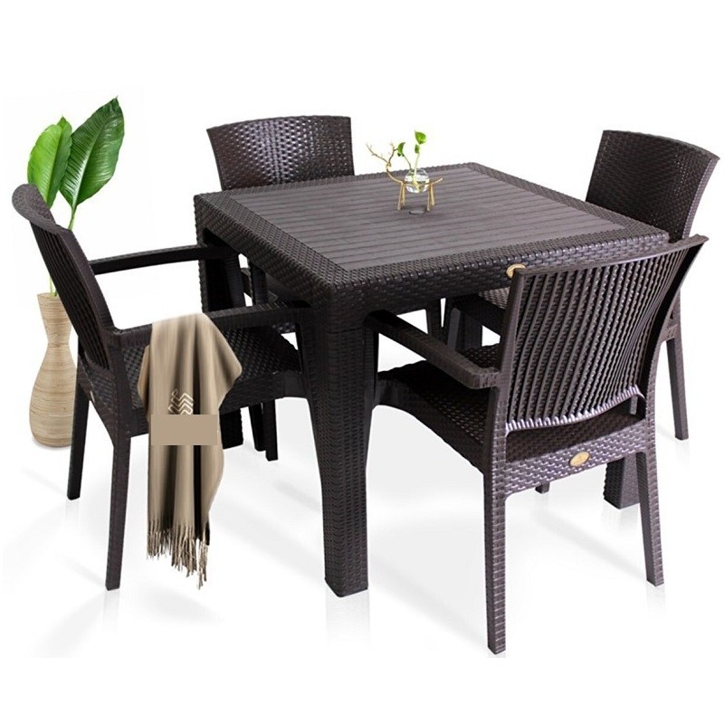 Sillón LIDO, apilable, polipropileno negro