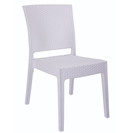 Silla LIDO, apilable, polipropileno blanco