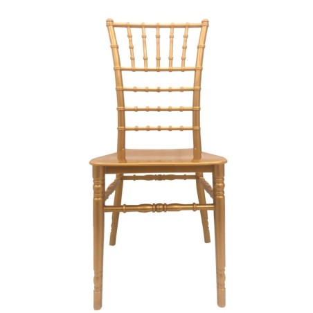 Silla CHIAVARI NEW, apilable, polipropileno dorado
