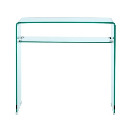 Consola CANADA (SU), cristal curvado, 80 x 33 cms