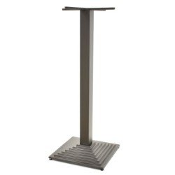 Base de mesa ELBA, alta, negra, base de 44 x 44 cms, altura 110 cms