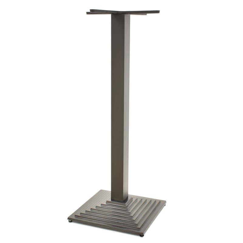 Base de mesa ELBA, alta, negra, base de 44 x 44 cms, altura 110 cms