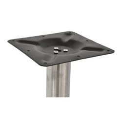 Base de mesa BENAMARA, acero inoxidable, base de acero de 8 mm. 45 cms de diámetro, altura 72 cms 2
