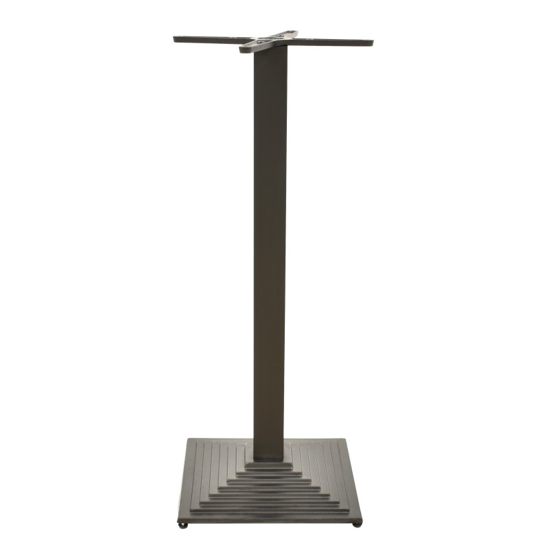 Base de mesa ELBA, alta, negra, base de 44 x 44 cms, altura 110 cms