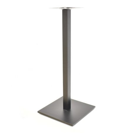 Base de mesa BEVERLY, alta, tubo cuadrado, negra, base de 45 x 45 cms, altura 115 cms