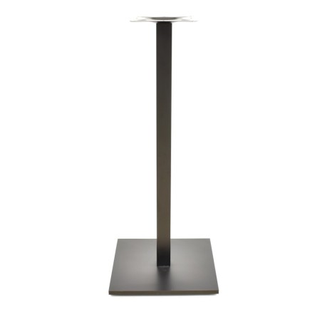 Base de mesa BEVERLY, alta, tubo cuadrado, negra, base de 45 x 45 cms, altura 115 cms