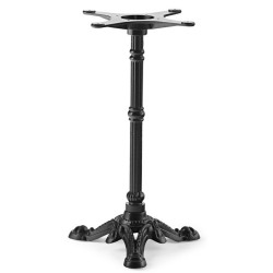 Base de mesa BRISTOL NEW, fundición, 3 pies, negra, altura 72 cms