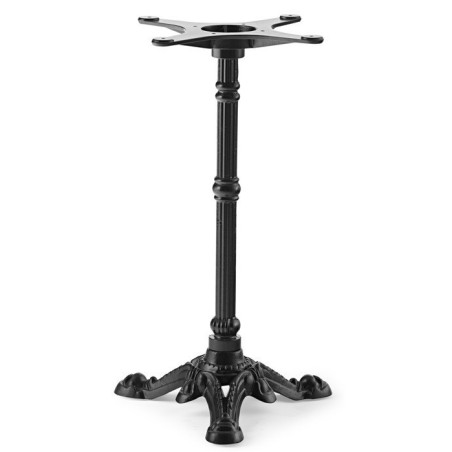 Base de mesa BRISTOL NEW, fundición, 3 pies, negra, altura 72 cms