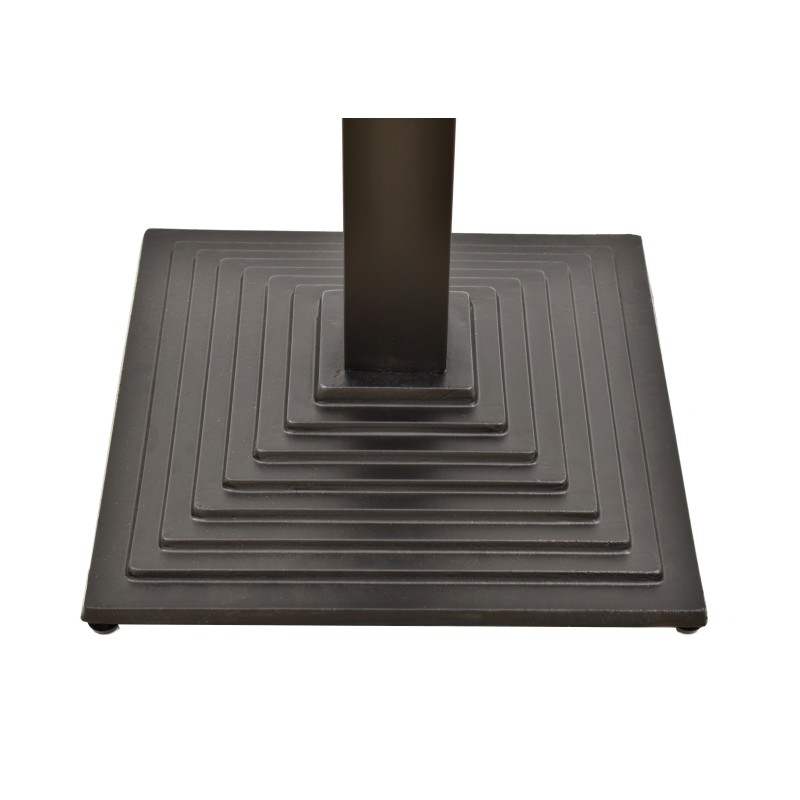 Base de mesa ELBA, alta, negra, base de 44 x 44 cms, altura 110 cms