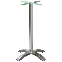 Base de mesa MILAN, alta, 4 brazos, aluminio*
