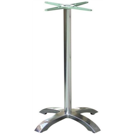 Base de mesa MILAN, alta, 4 brazos, aluminio*