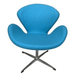 Sillón SW, tapizado en tejido cachemira turquesa 34 2