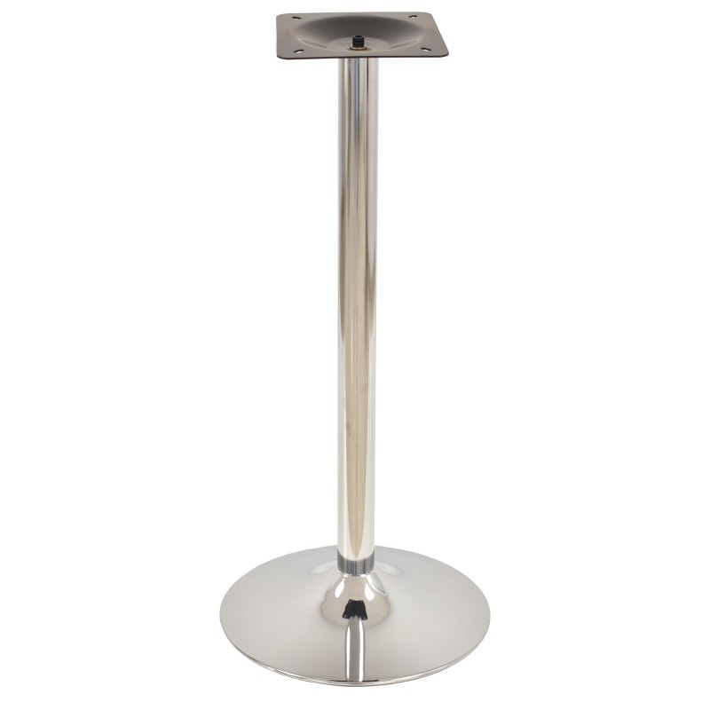 Base de mesa CRISS NEW, alta, cromada, base 45 cms diámetro, altura 110 cms