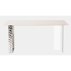 Mesa VENETO, acero inoxidable, acrílico, tapa de cerámica, 160 x 90 cms 2