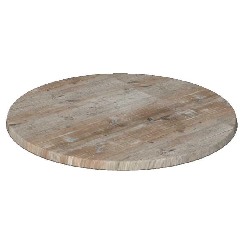 Tablero de mesa Werzalit-SM, FINDUS GRAU 296, 70 cms de diámetro*.