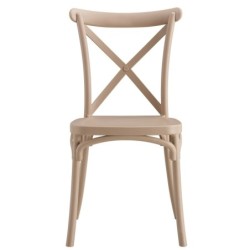 Silla CORFÚ, apilable, tratamiento anti UV, polipropileno tórtora 2