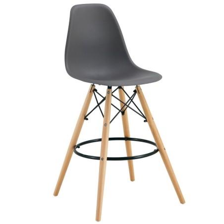 Taburete STAR (SU), madera, carcasa gris oscuro