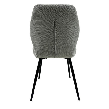 Silla DINARD, metal, tapizado tejido linen gris