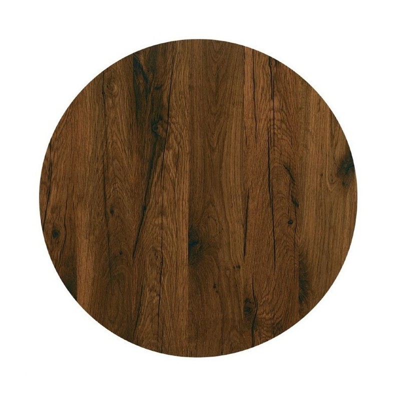 Tablero de mesa Werzalit-SM, ROBLE ANTIGUO 316, 60 cms de diámetro*.