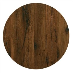 Tablero de mesa Werzalit-SM, ROBLE ANTIGUO 316, 70 cms de diámetro*.