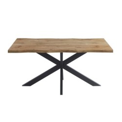 Mesa TOLEDO 180, metal negro, tapa DM bilaminado de 180 x 90 cms 2