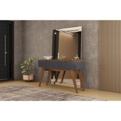 Consola ISIS, MDP matte y grafito, 136 x 38 cms 2