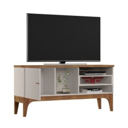 Mueble TV VENEZA, blanco roto y matte, 136 cms. 2