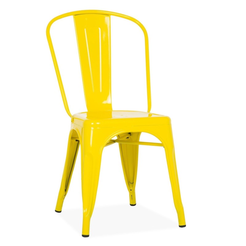 Silla TOL, acero, amarilla