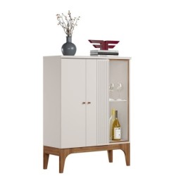 Bar buffet VENEZA, blanco roto y matte, 90 x122 cms.
