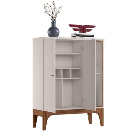 Bar buffet VENEZA, blanco roto y matte, 90 x122 cms.
