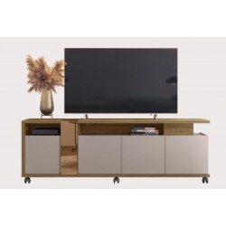 Mueble TV NEW CRISTAL, miel y cacao, 183 cms. 2