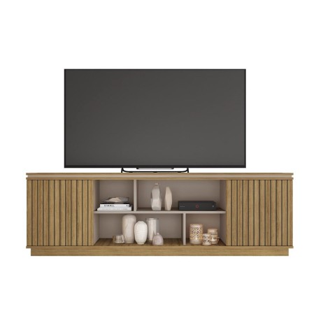 Mueble TV SIMETRIA, miel y cacao, 180 cms.