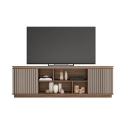 Mueble TV SIMETRIA, nogal y fendi, 180 cms. 2