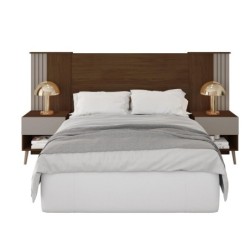 Cabecero PROXIMUS, extensible, 2 mesillas de noche, MDP habana - fendi 2
