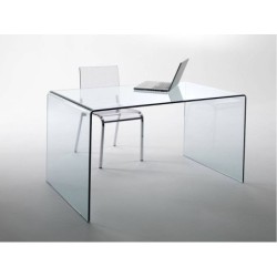 Mesa CONCORD NEW, cristal curvado, 150 x 80 cms 2