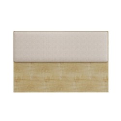 Cabecero UNI 160, MDP natura, tejido lino beige, 160x5x90 cms 2