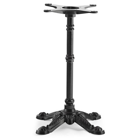 Base de mesa BRISTOL NEW, fundición, 4 pies, negra, altura 72 cms