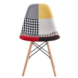 Silla STAR PAT24, madera, tejido patchwork color 24 2