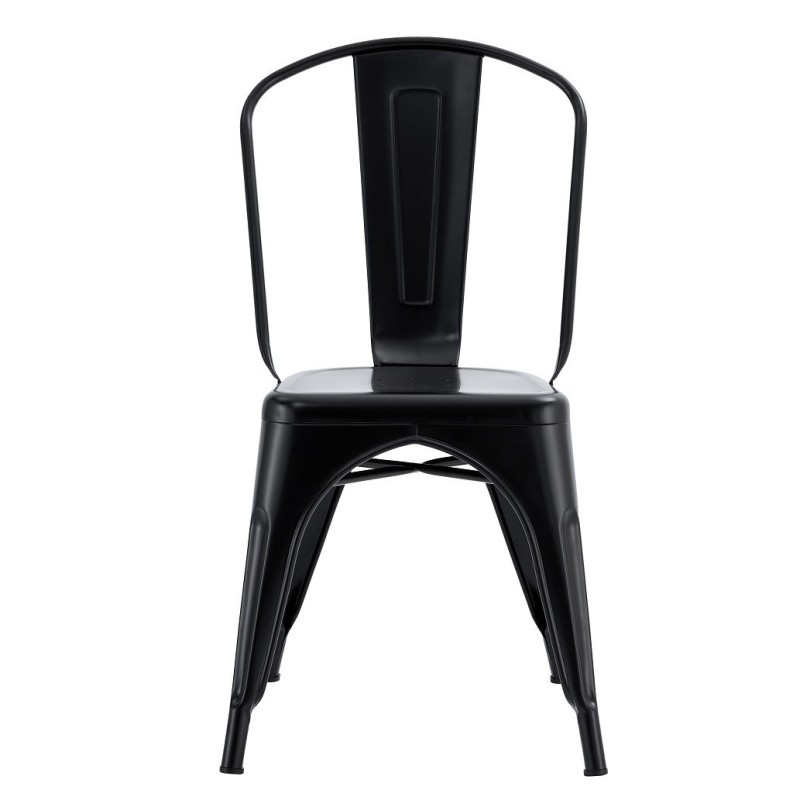 Silla TOL EK LIMITED, acero, negra
