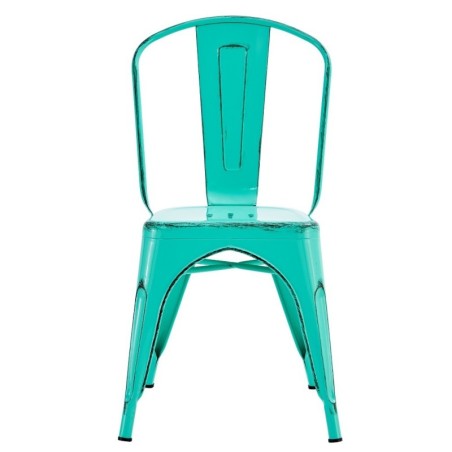 Silla TOL EK VINTAGE, acero, verde agua