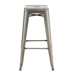 Taburete TOL EK BRUSHED, acero, plata 2