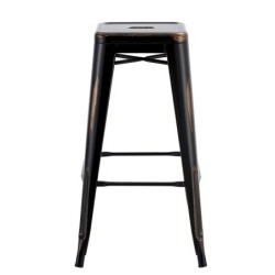 Taburete TOL EK VINTAGE, acero, negro 2