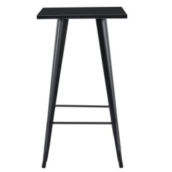 Mesa TOL EK LIMITED, alta, acero, negra, 60x60 cms 2